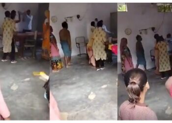 अजबच….चक्क शिक्षिकेला केली चपलेने मारहाण; मुख्याध्यापकाचे धक्कादायक कृत्य…!