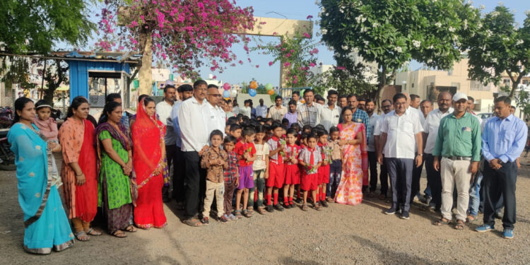 पंकज  प्राथमिक विद्यालयात शाळा प्रवेशोत्सव उत्साहात साजरा…!