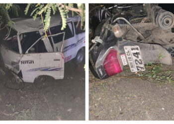 मारुती ओमनी व मोटारसायकलच्या भीषण अपघातात दोघे जागीच ठार तर सहा जखमी !