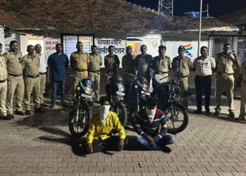 चोरीच्या चार दुचाकीसह चोरटे जेरबंद !!