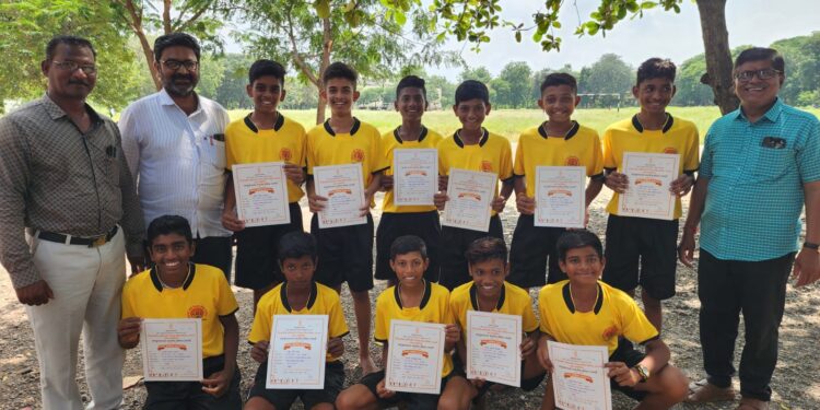 तालुकास्तरीय कबड्डी स्पर्धेत महात्मा गांधी विद्यालयाने मारली बाजी !!