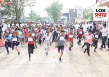 घोडगाव येथे शालेय विद्यार्थ्यांच्या मॅरेथॉन स्पर्धेला उस्फुर्त प्रतिसाद !