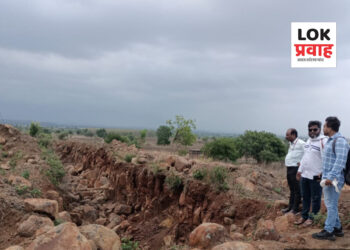 लेआऊट धारकाचे अवैध गौण खनिज उत्खनन; शासनाचा लाखोंचा महसूल बुडविला 
