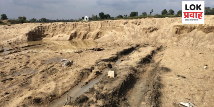 चोरट्या वाळू वाहतुकीमुळे गावकऱ्यांचा पाणीपुरवठा होतोय वारंवार विस्कळीत