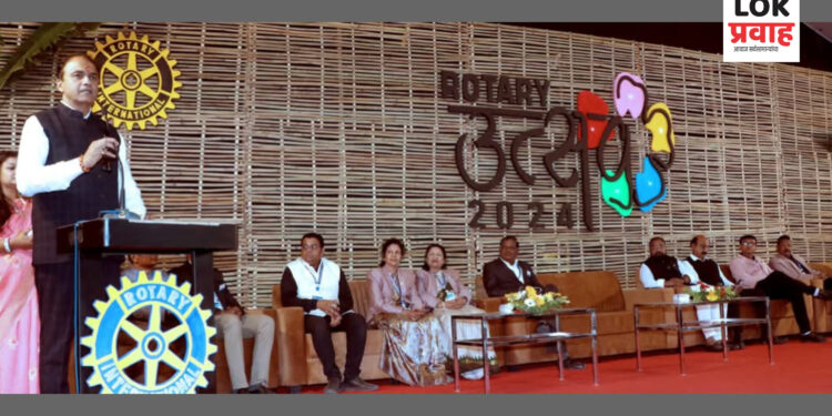 राज्यमंत्री ना. पंकज भोयर यांची रोटरी उत्सवास सदिच्छा भेट